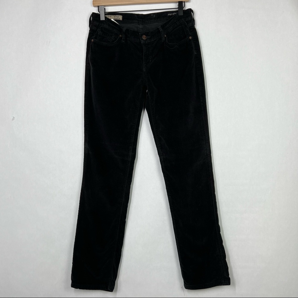 Citizens of Humanity Black Women’s Low Waist Straight Leg Corduroy Pants Size 29